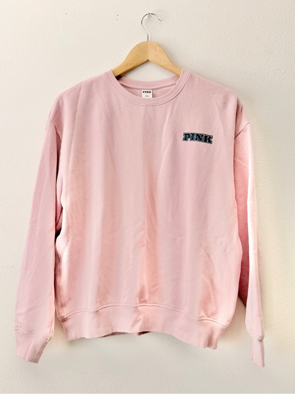 PINK Victoria's Secret Pale Pink Crewneck Pullover